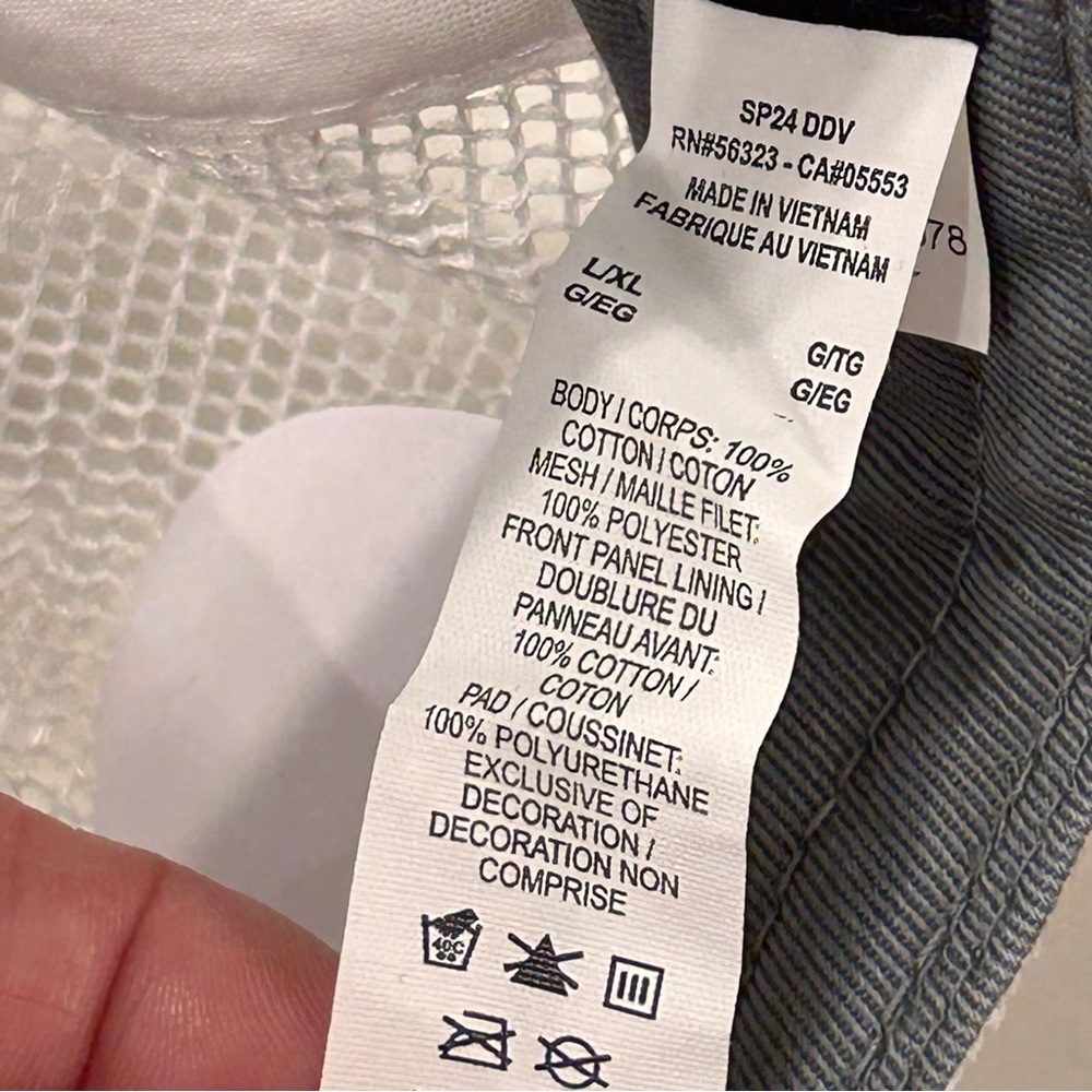 Nike Rise Cap Structured Trucker Hat Gray White Mesh SnapBack Sz L/XL FB5378-084 - Picture 8 of 12
